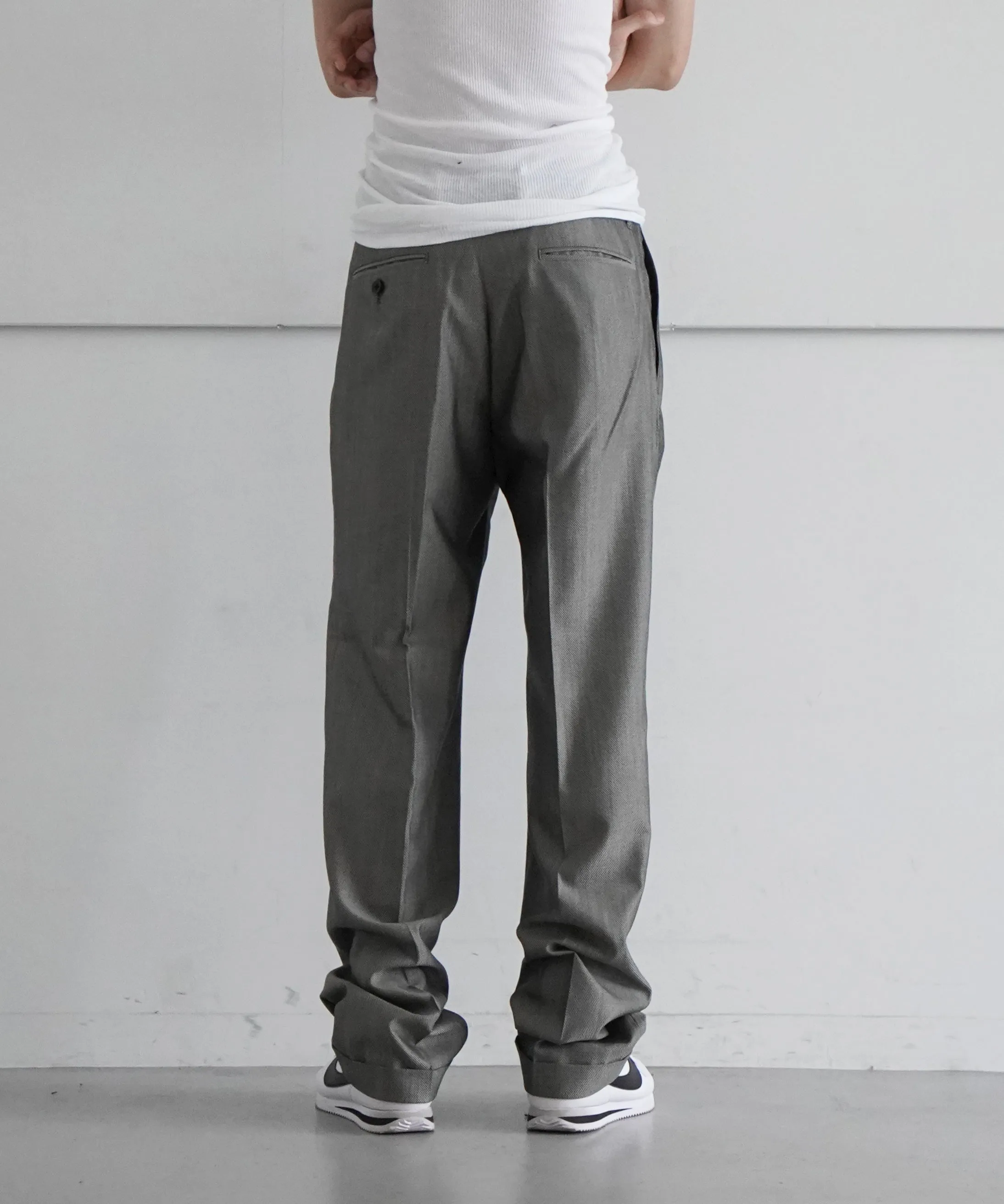 ABELIA EDOWARD GOUCHA LONG SLACKS "CHARCOAL"