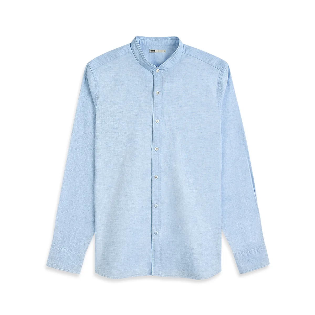 Aleks Linen Cotton Shirt Lt Blue