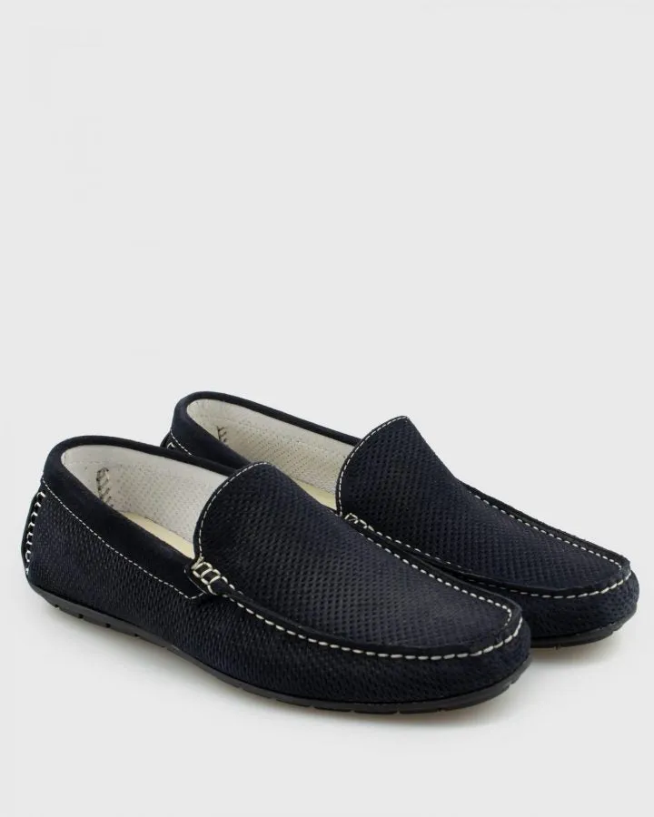 ANTICA CALZOLERIA 801-C NAVY SUEDE DRIVING SHOE