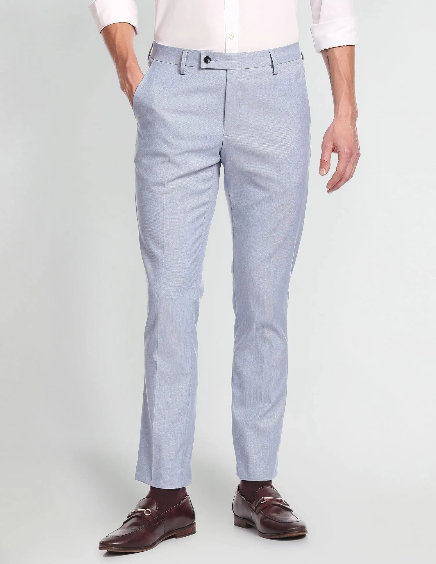 Arrow Light Blue Formal Trouser (ARAFTR2003_36)