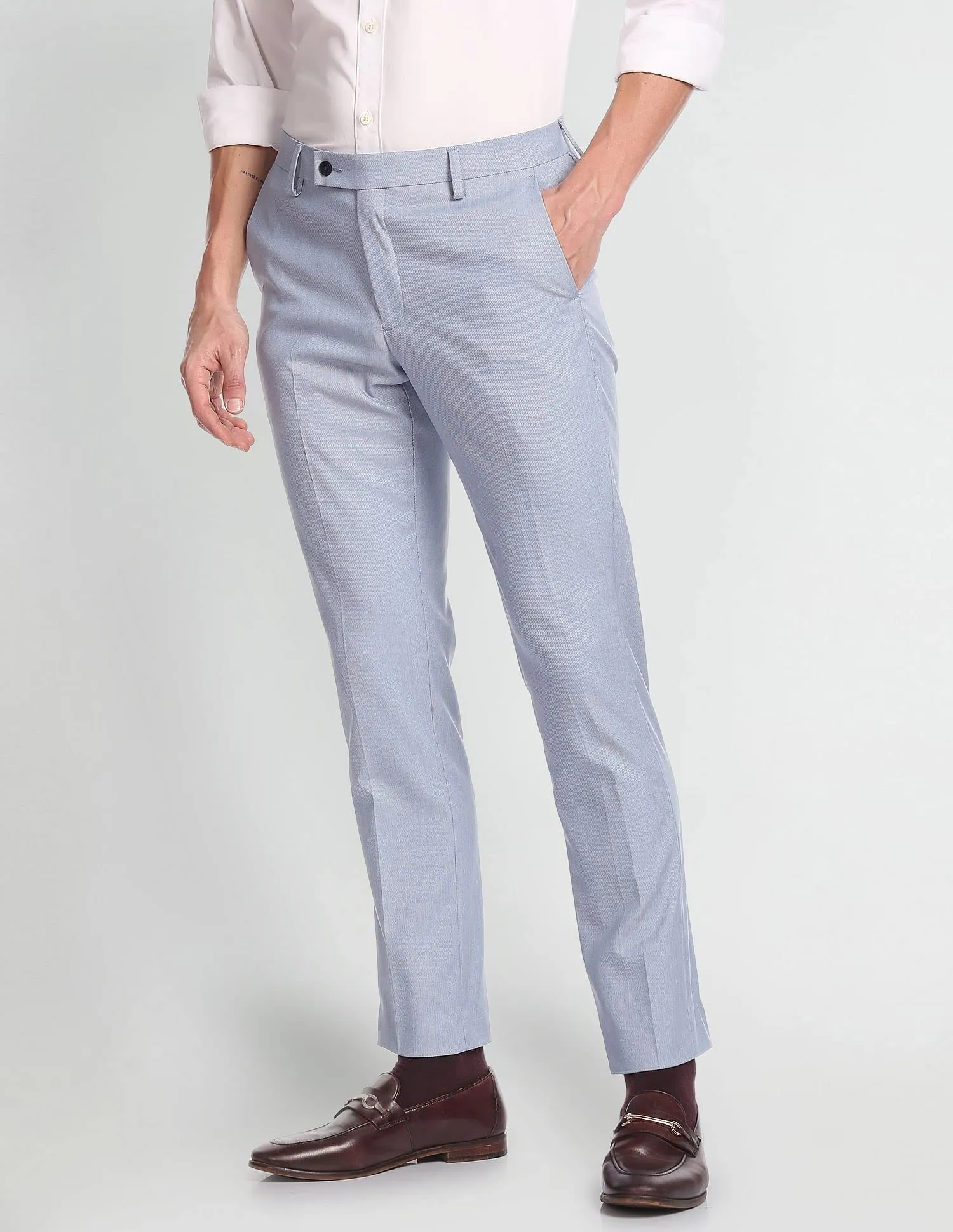 Arrow Light Blue Formal Trouser (ARAFTR2003_36)