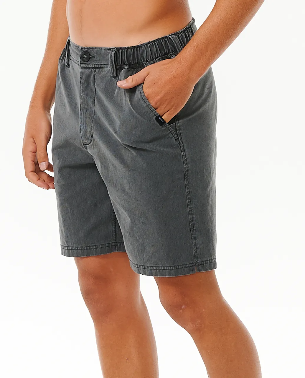 Boardwalk Reggie Easy Fit Walkshorts in Washed Black