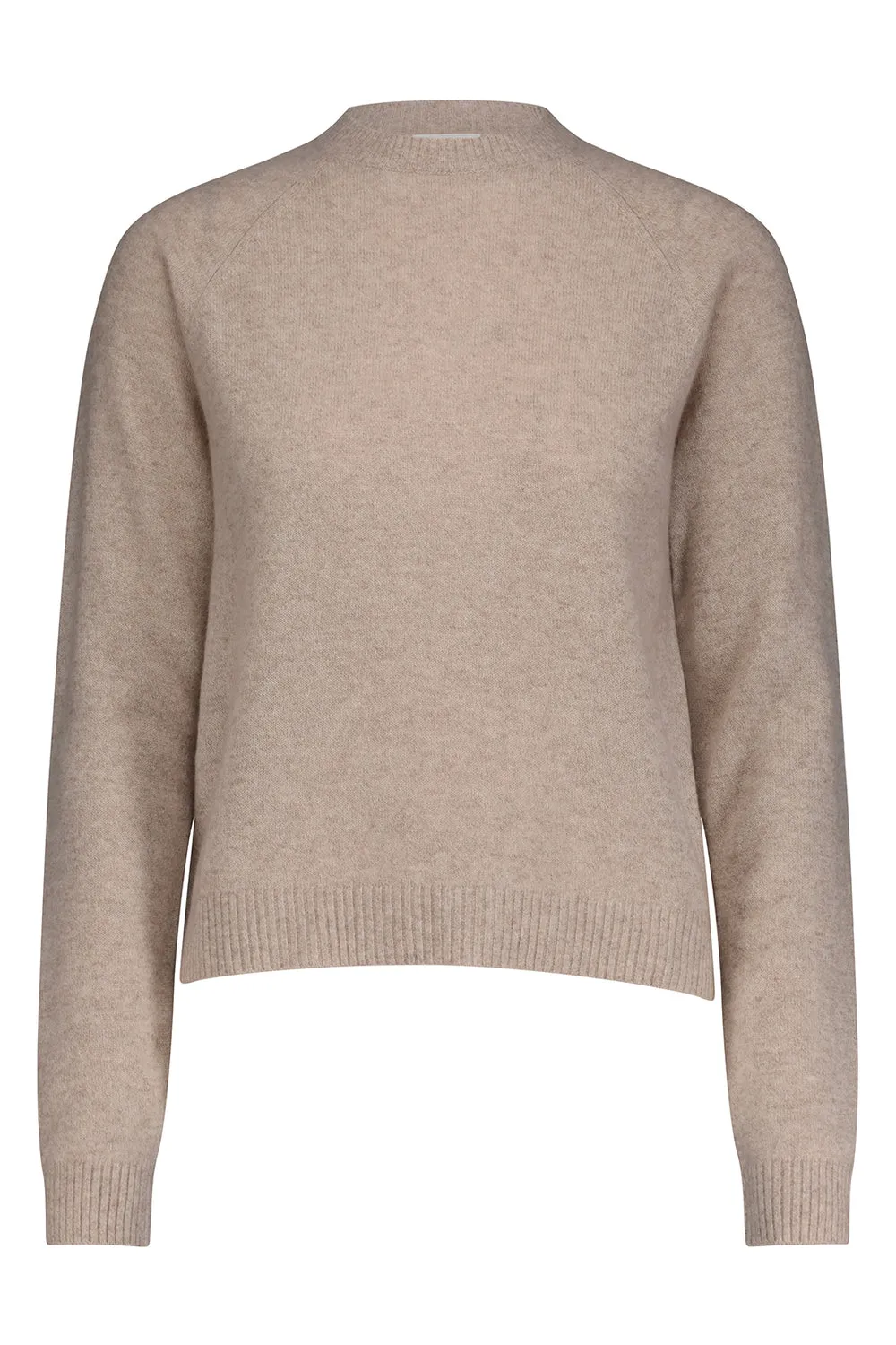 Cashmere Long Sleeve Shrunken Crew