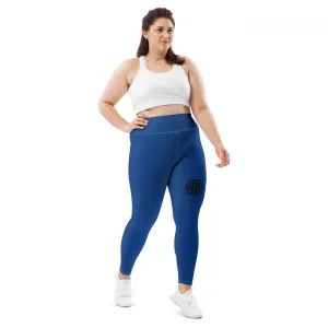 Coach Tiff Curve Fit Performance Leggings Blue