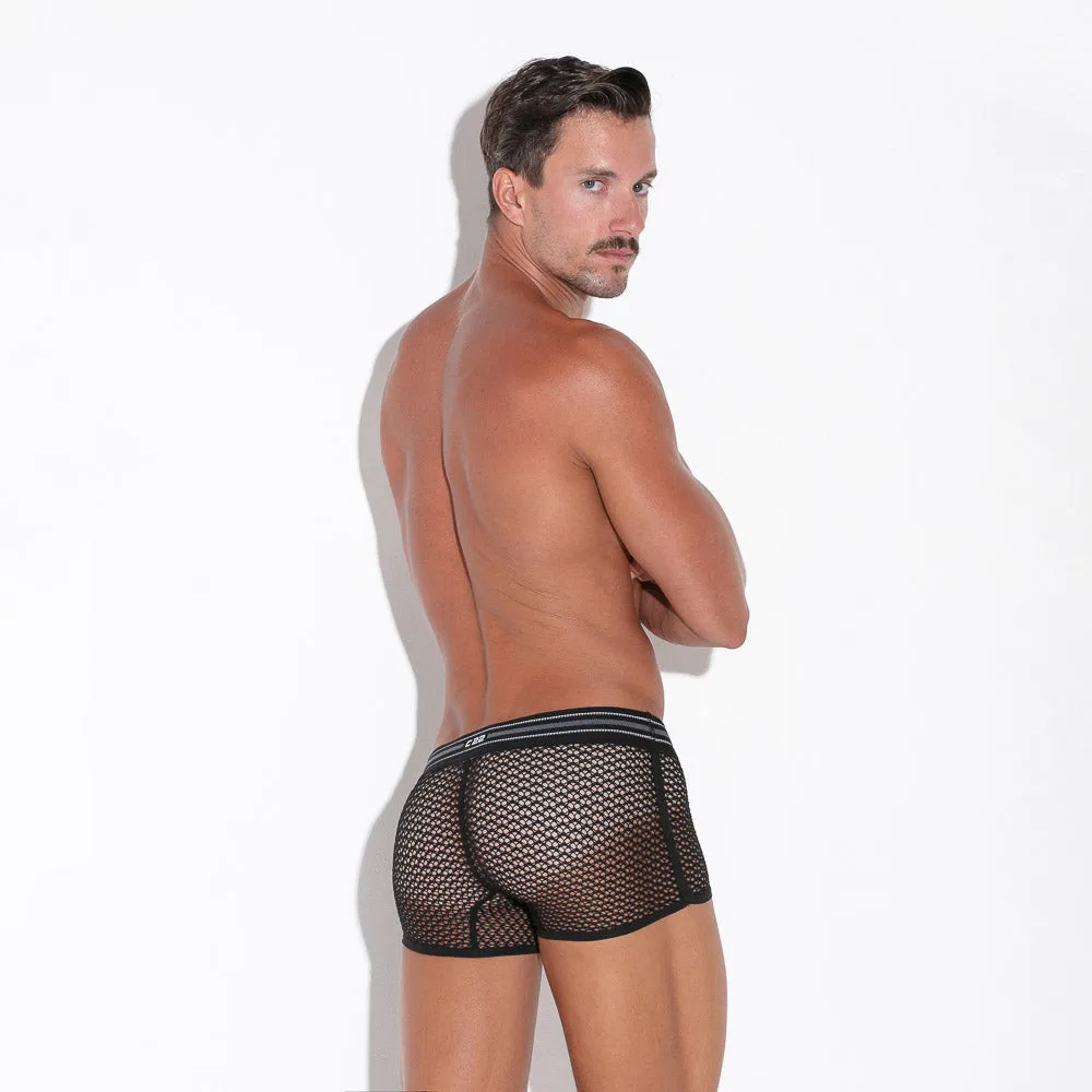 Code 22 Openwork 2142 mesh boxer black