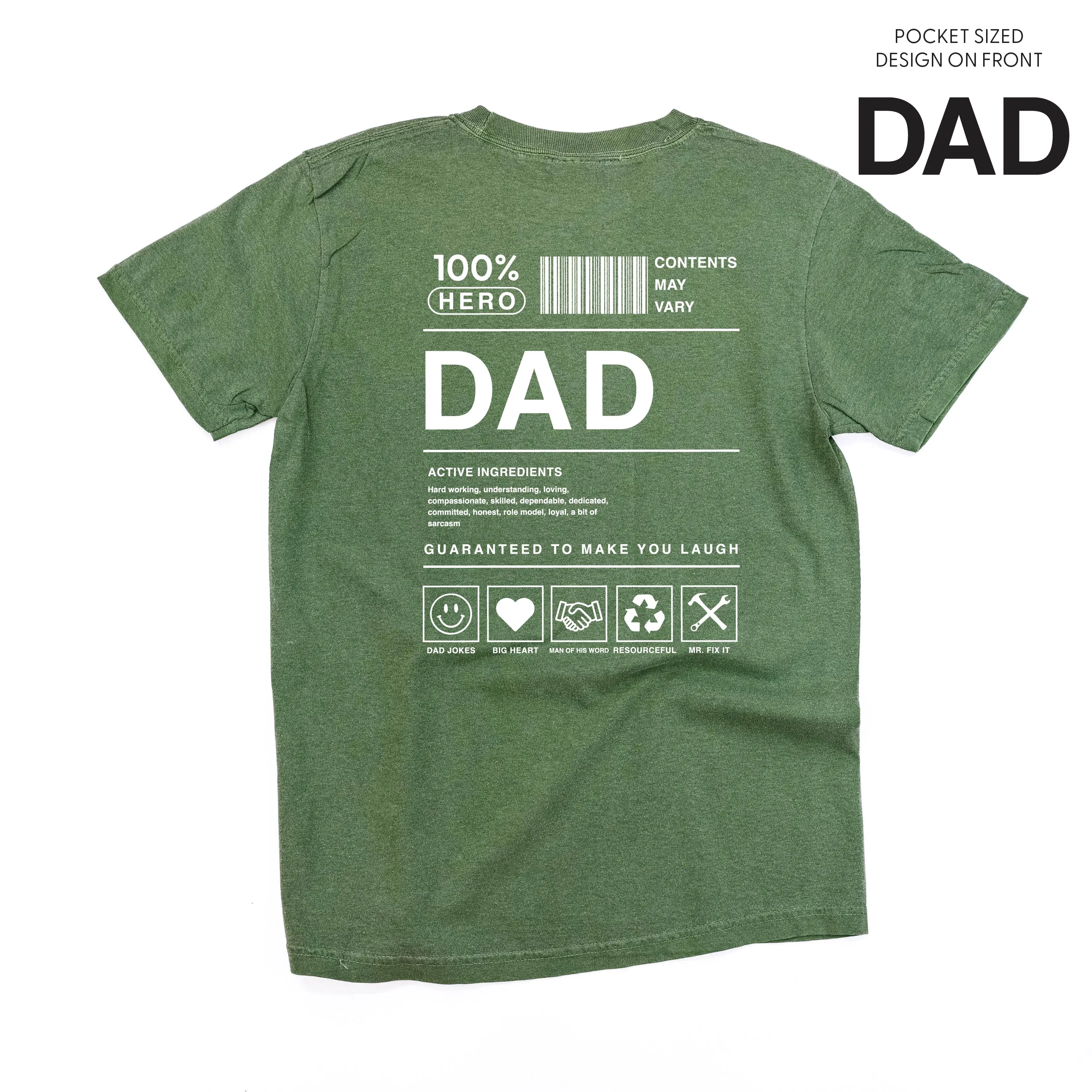 Dad Ingredients - SHORT SLEEVE COMFORT COLORS TEE