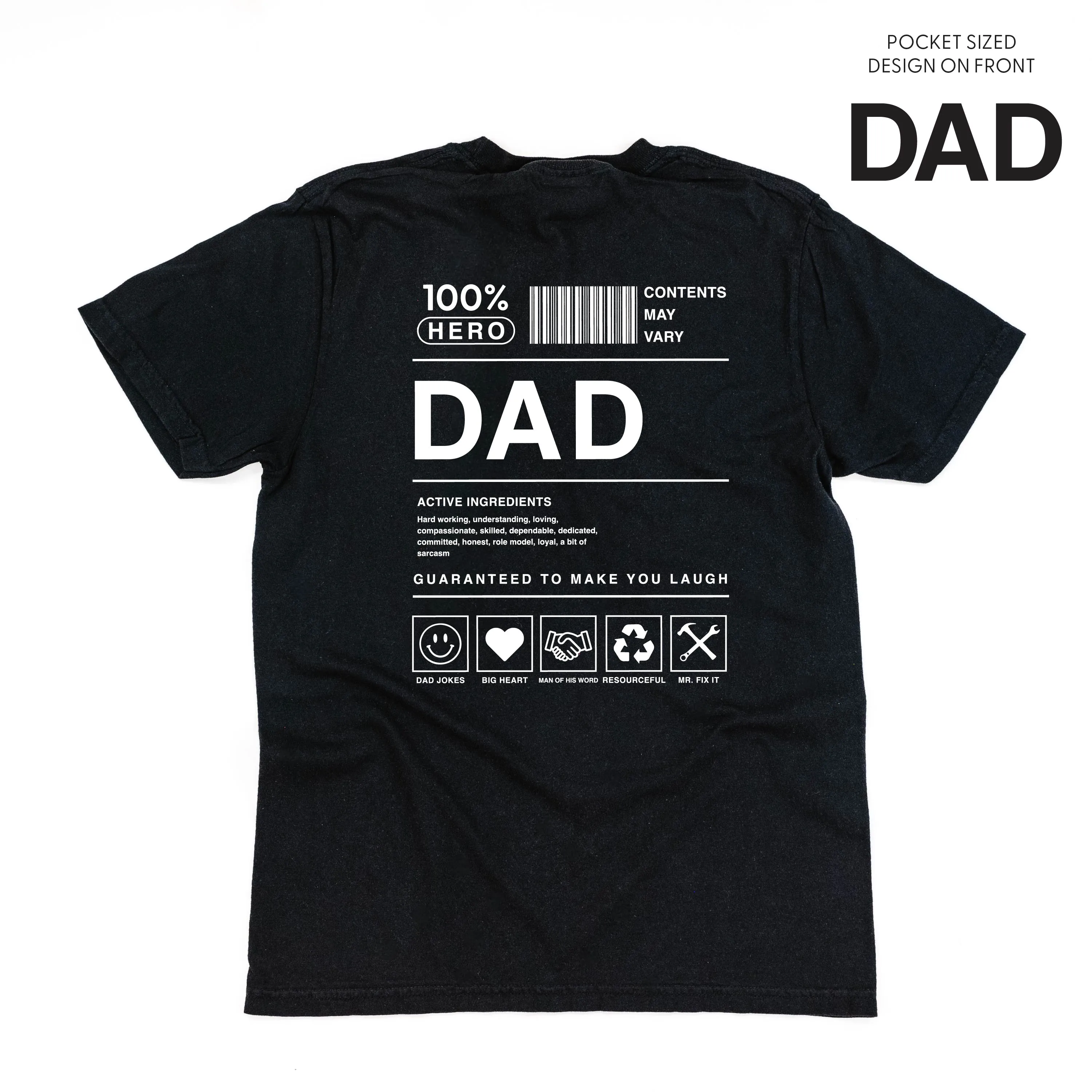 Dad Ingredients - SHORT SLEEVE COMFORT COLORS TEE