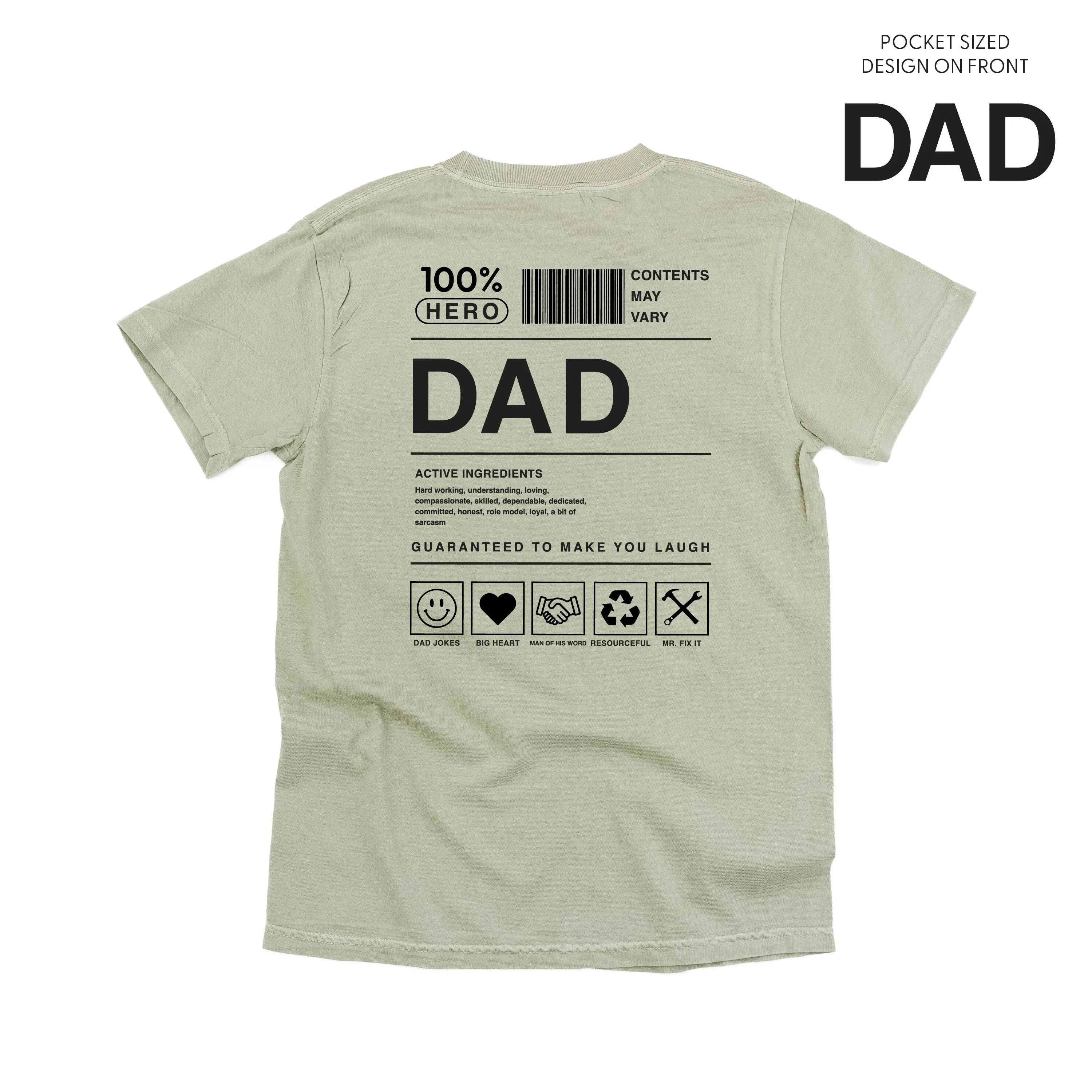 Dad Ingredients - SHORT SLEEVE COMFORT COLORS TEE