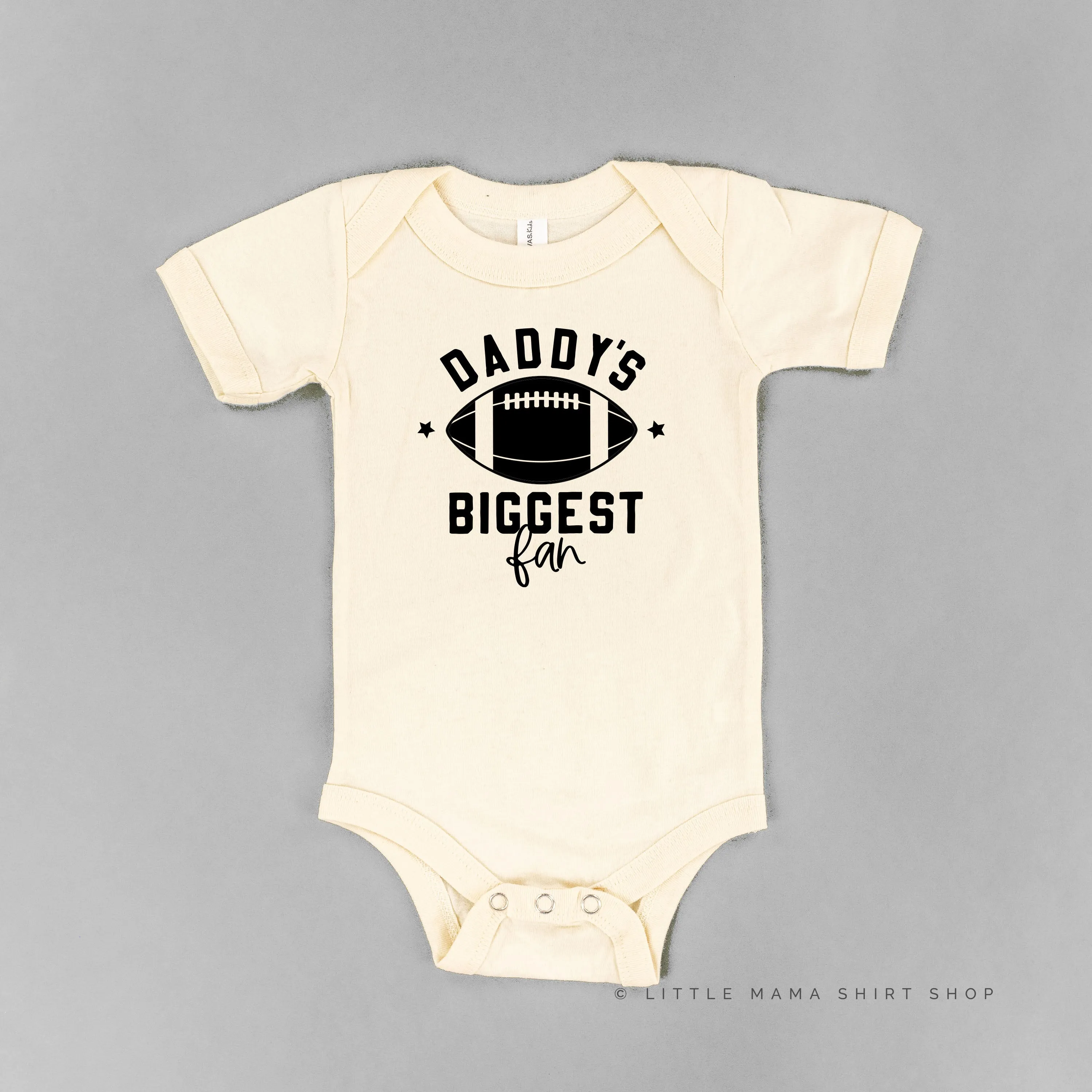 Daddy's Biggest Fan - (Football) - Short Sleeve Child Shirt