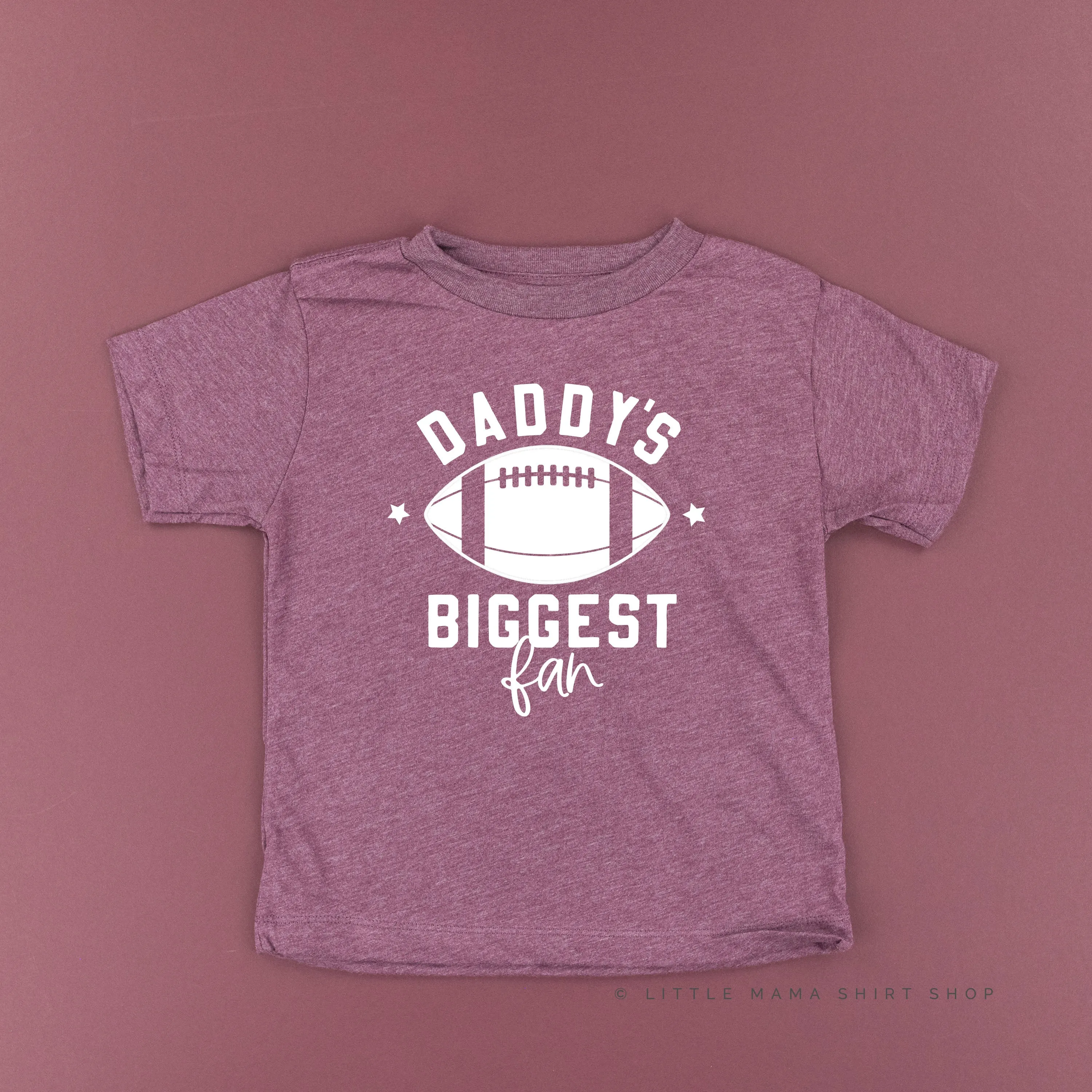 Daddy's Biggest Fan - (Football) - Short Sleeve Child Shirt