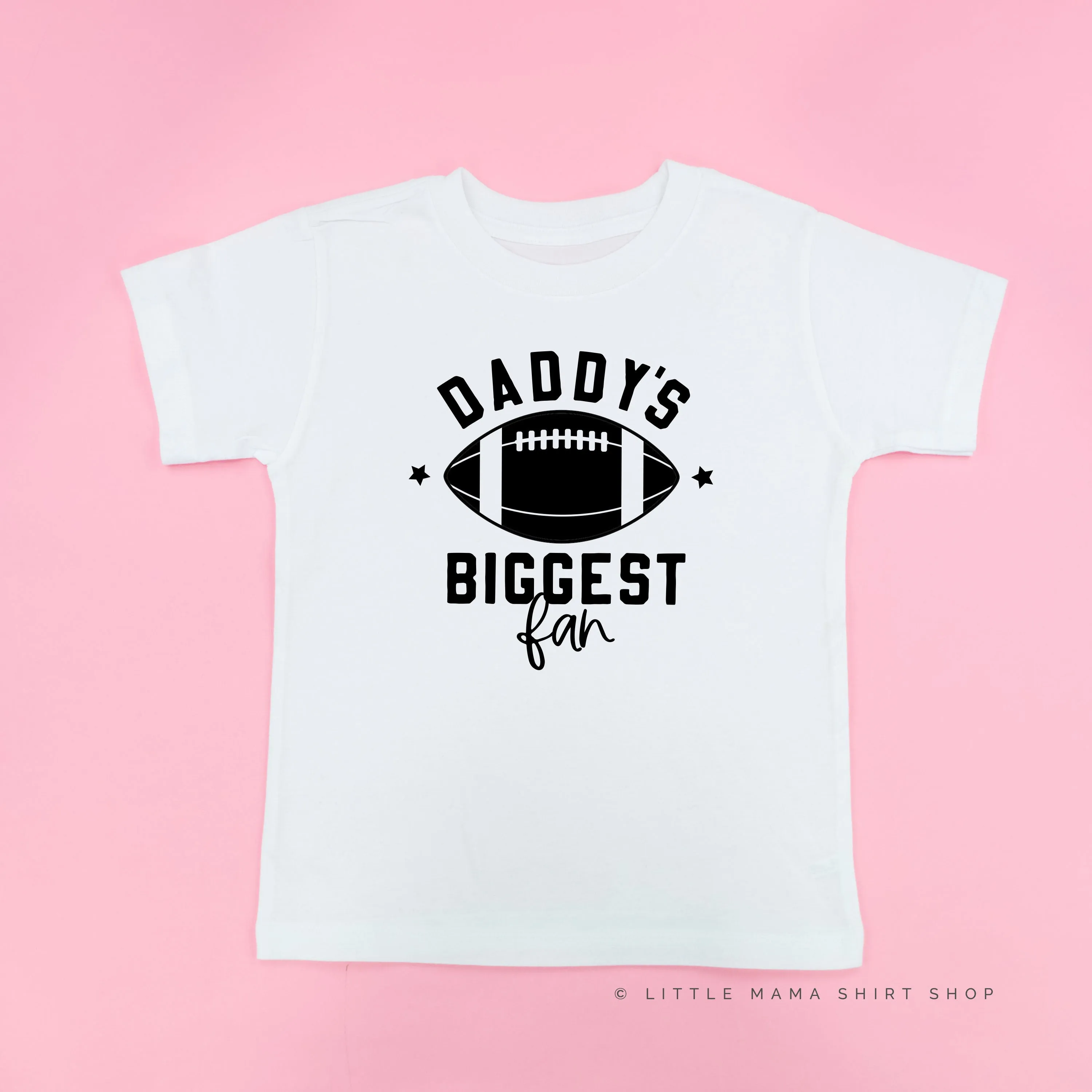 Daddy's Biggest Fan - (Football) - Short Sleeve Child Shirt