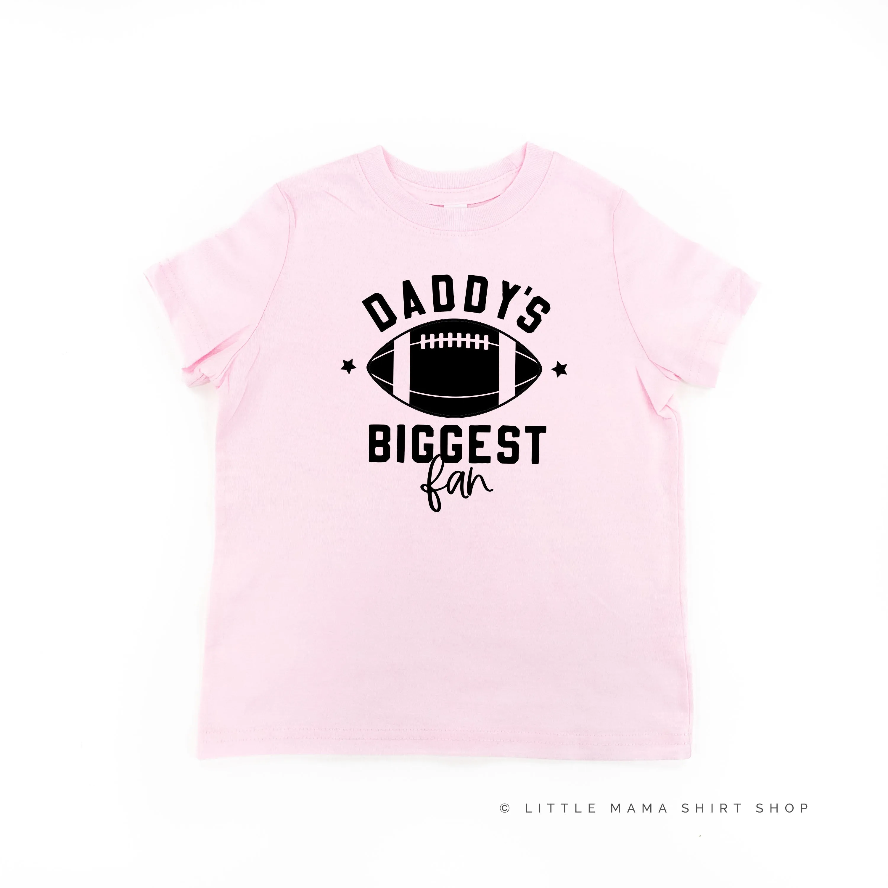 Daddy's Biggest Fan - (Football) - Short Sleeve Child Shirt