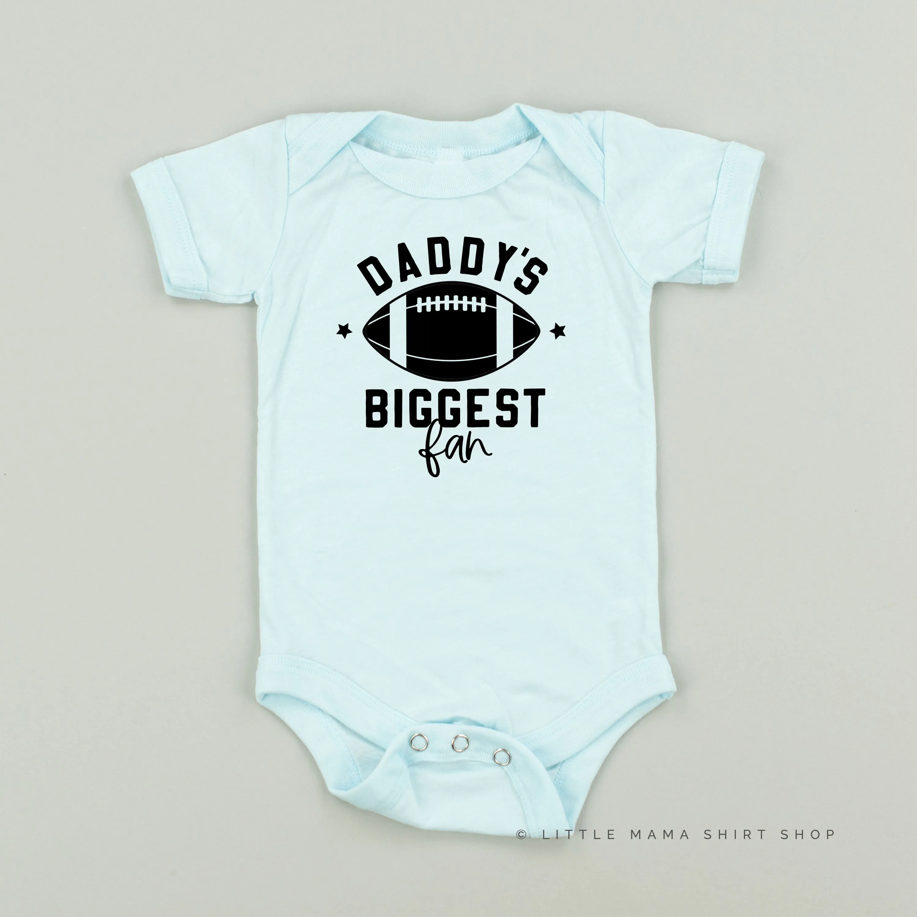 Daddy's Biggest Fan - (Football) - Short Sleeve Child Shirt