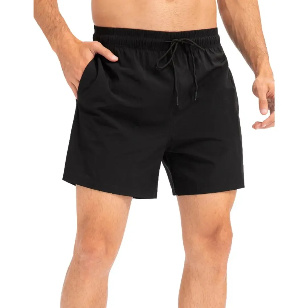 Dark blue easy care material padel shorts for men