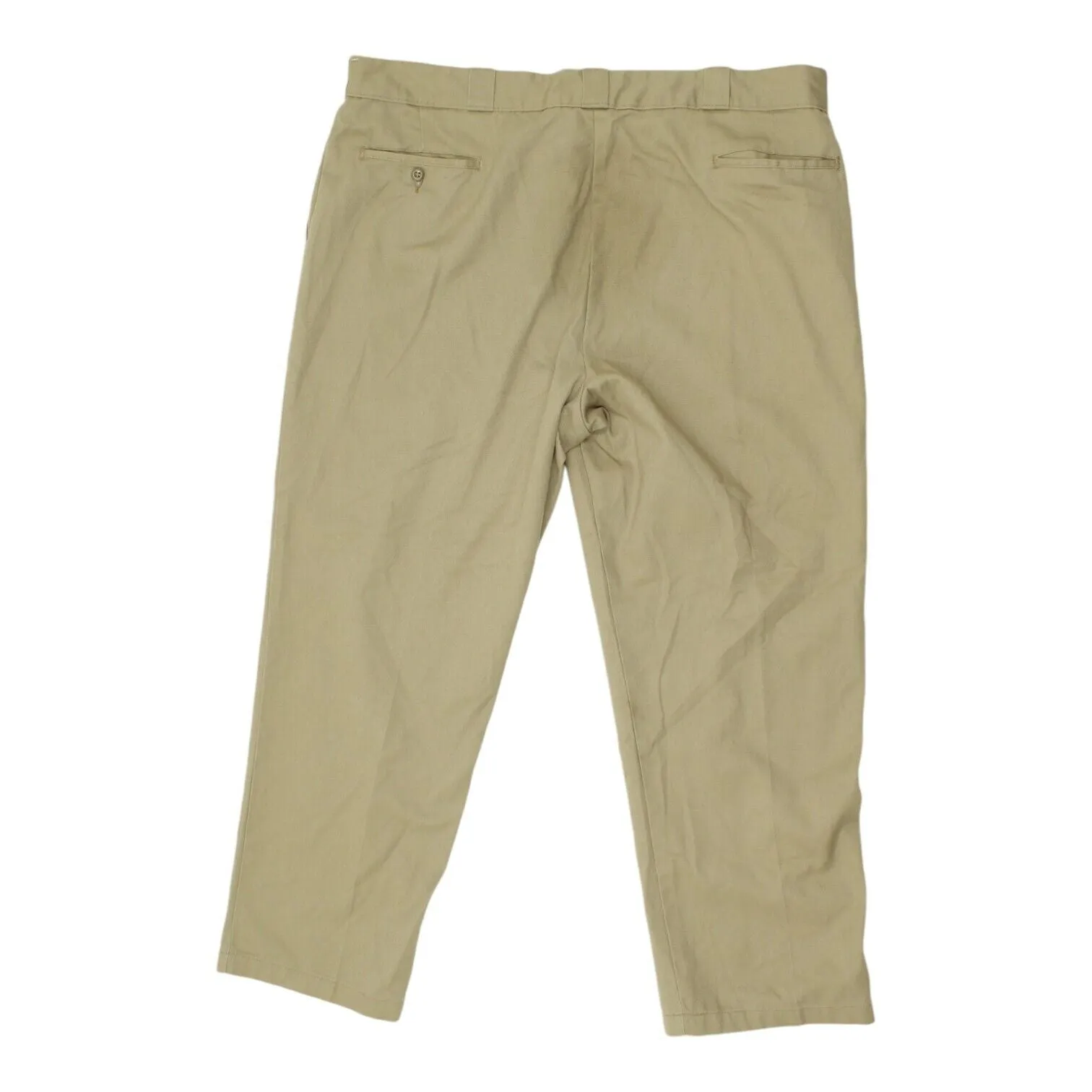 Dickies Mens Beige Work Chino Trousers | Vintage Designer Slacks Pants Workwear