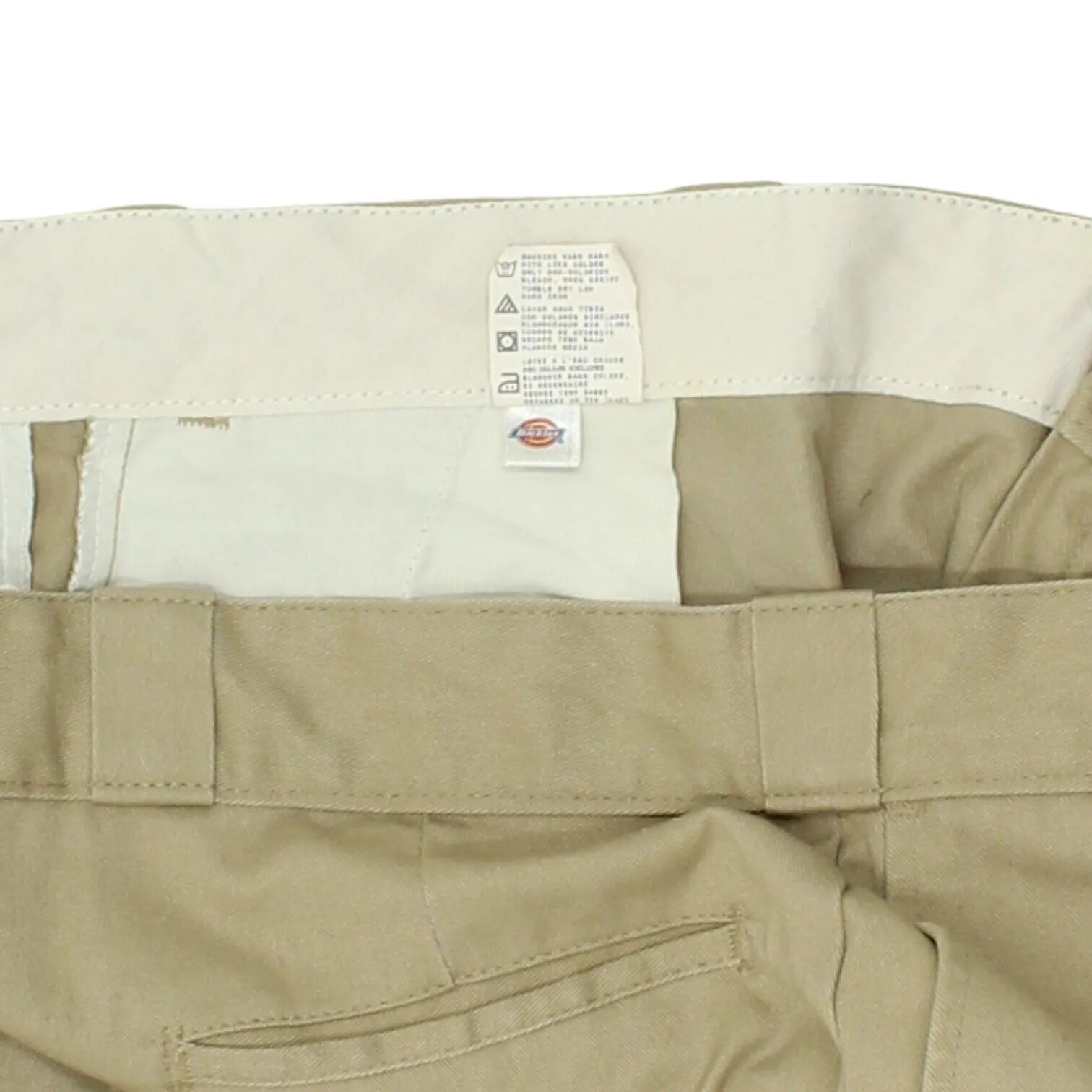 Dickies Mens Beige Work Chino Trousers | Vintage Designer Slacks Pants Workwear