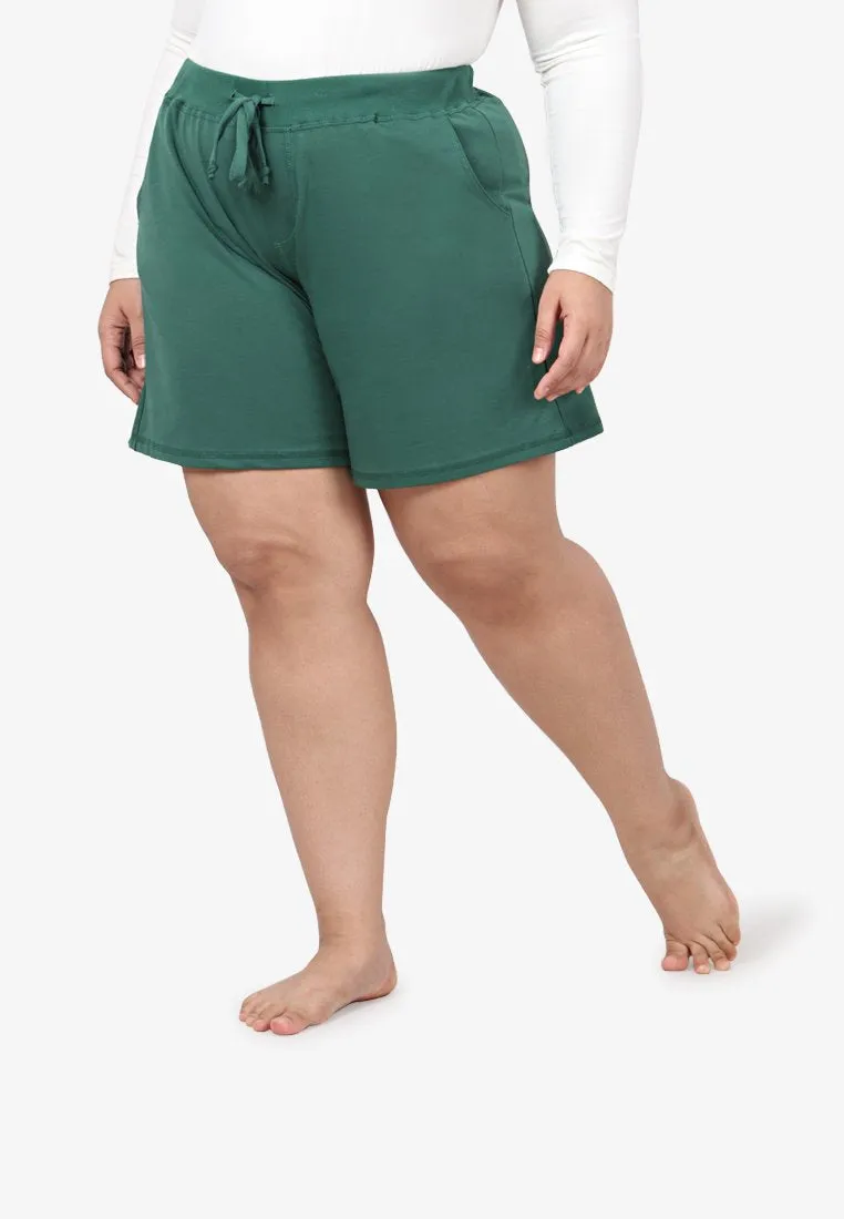 Ethel Easy Drawstring Shorts - Green