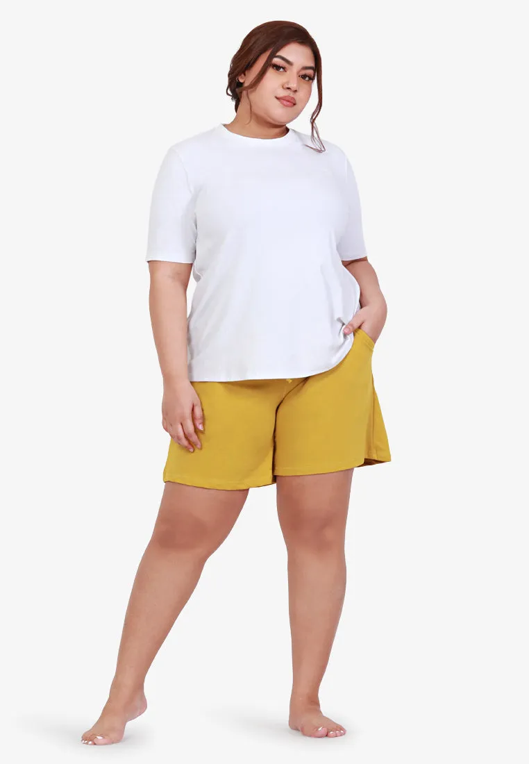 Ethel Easy Drawstring Shorts - Yellow