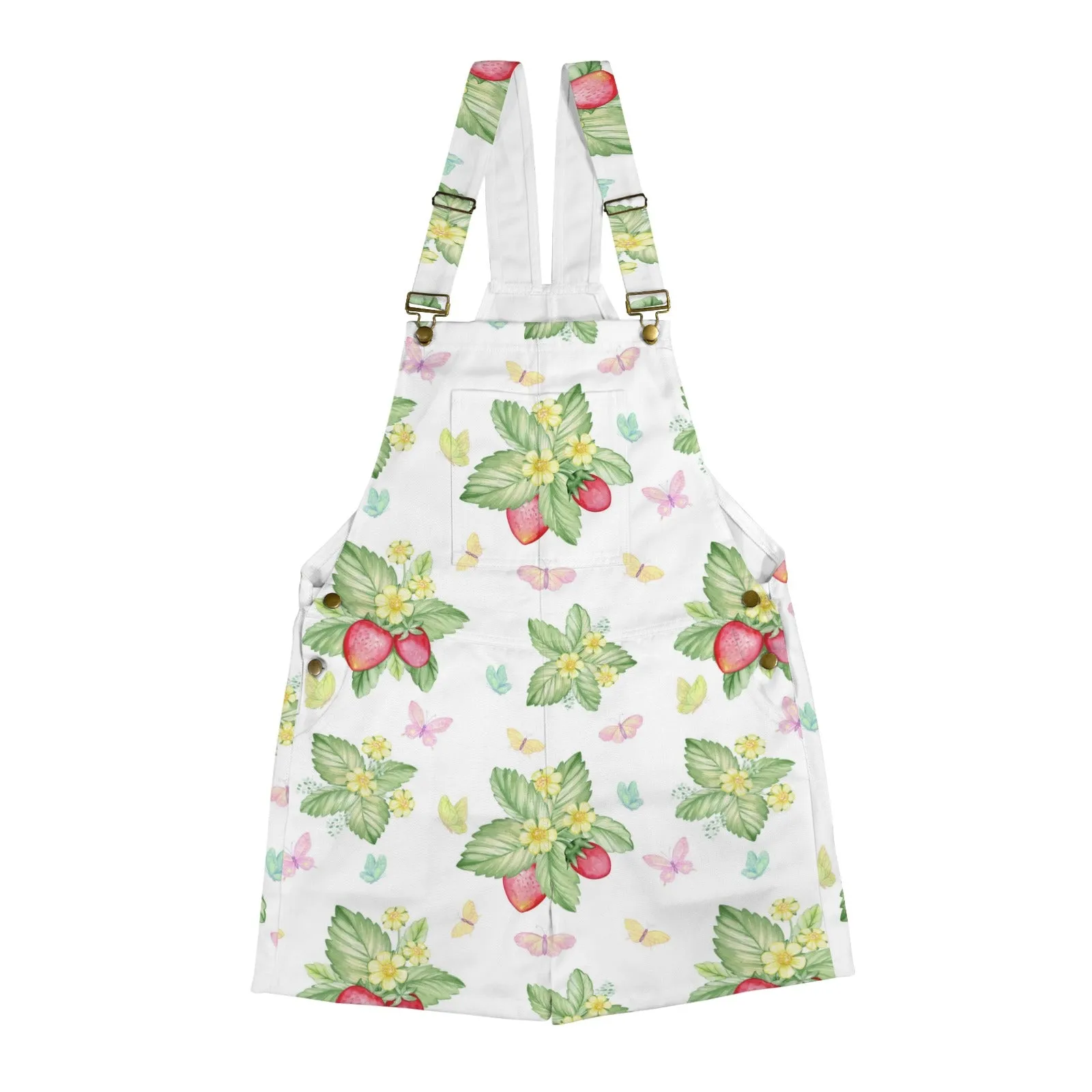 Everything Strawberries Unisex Shorts Suspender Jumpsuit