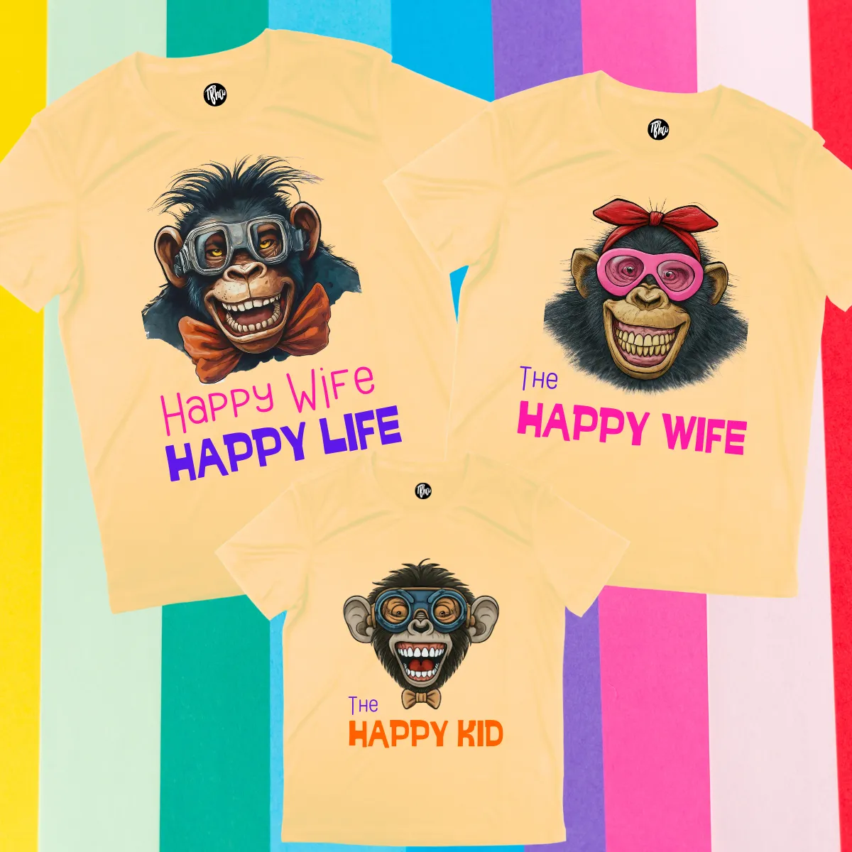 Happy Wife Happy Life Happy Kids - The Happy Family T-Shirts