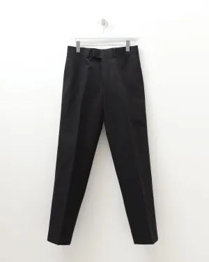 HARD TWIST FINX LINEN CHINO SLACKS BLACK