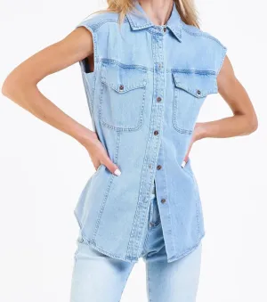 Henrietta Erin Denim Top