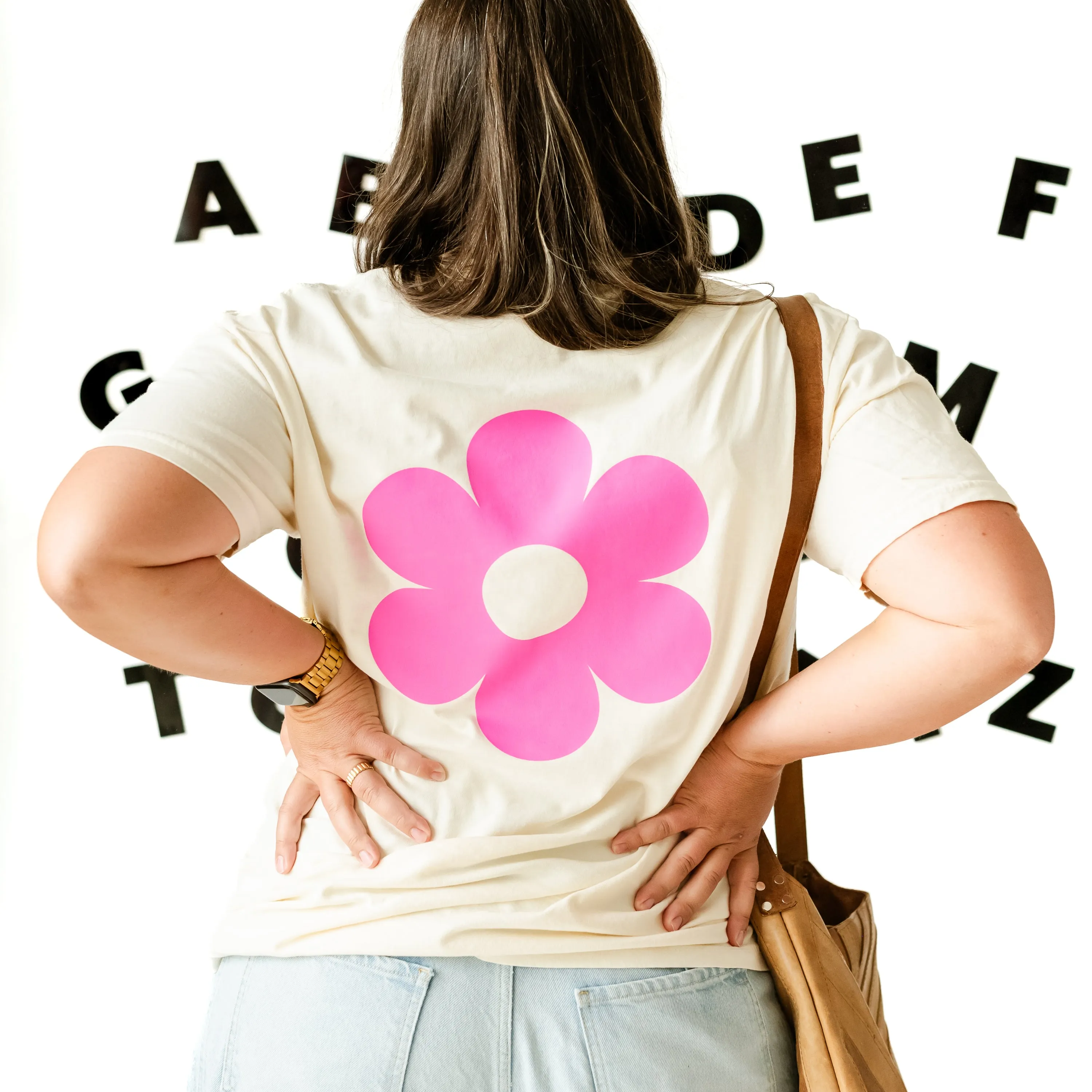 I'm Not a Regular Teacher I'm a Cool Teacher (w/ Big Flower on Back) - SHORT SLEEVE COMFORT COLORS TEE
