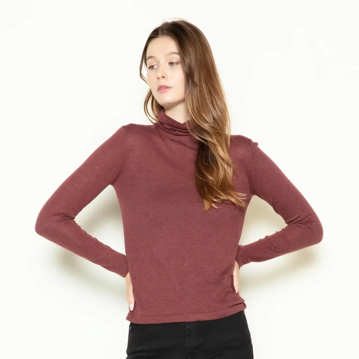 Lightweight Turtle Neck Sweater