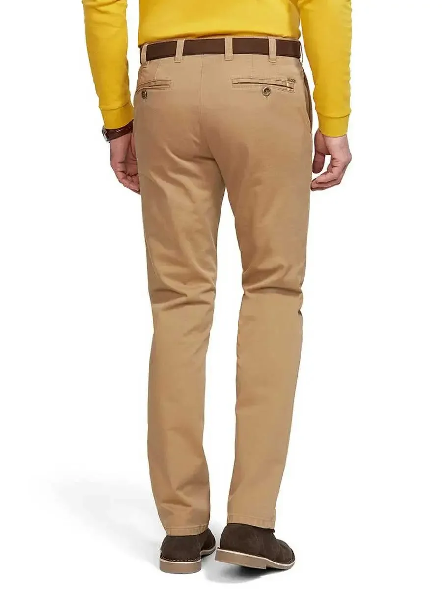 MEYER Oslo Trousers - 316 Luxury Cotton Chinos - Camel