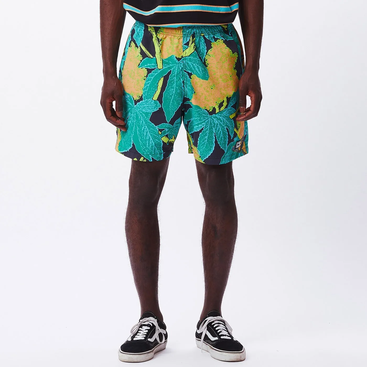 OBEY EASY RELAXED BUDS SHORT // BLACK MULTI