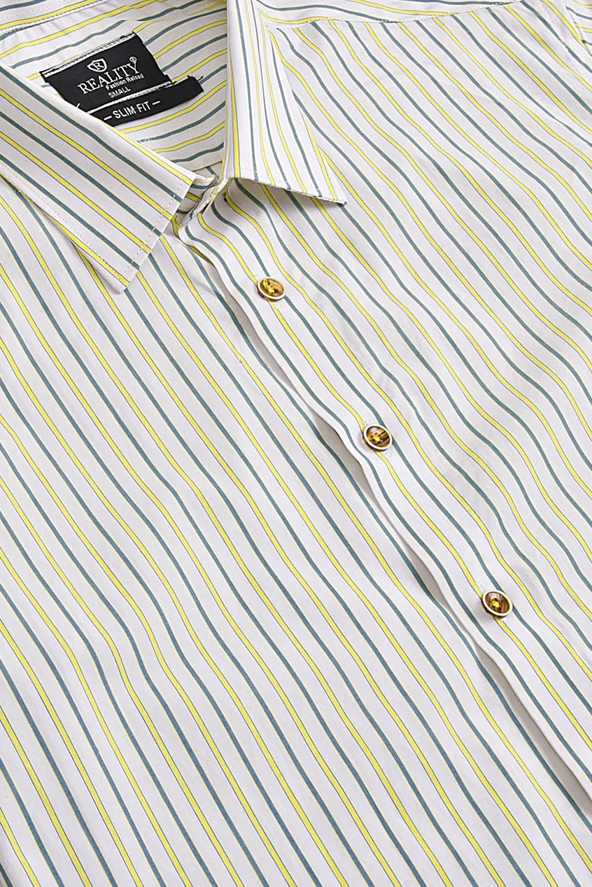 Off-White Striped Casual Shirt