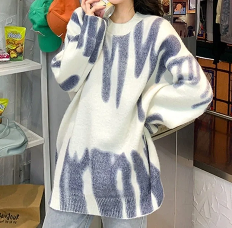 Oversized Patterned Sweater