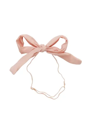 Party Bow Taffeta Wrap - Blush