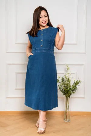 Sleeveless Denim Dress