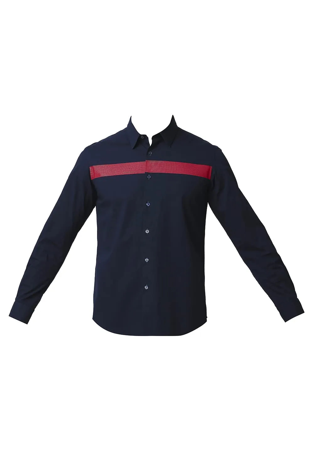 Slim Fit Poplin Stretch Stripe Shirt