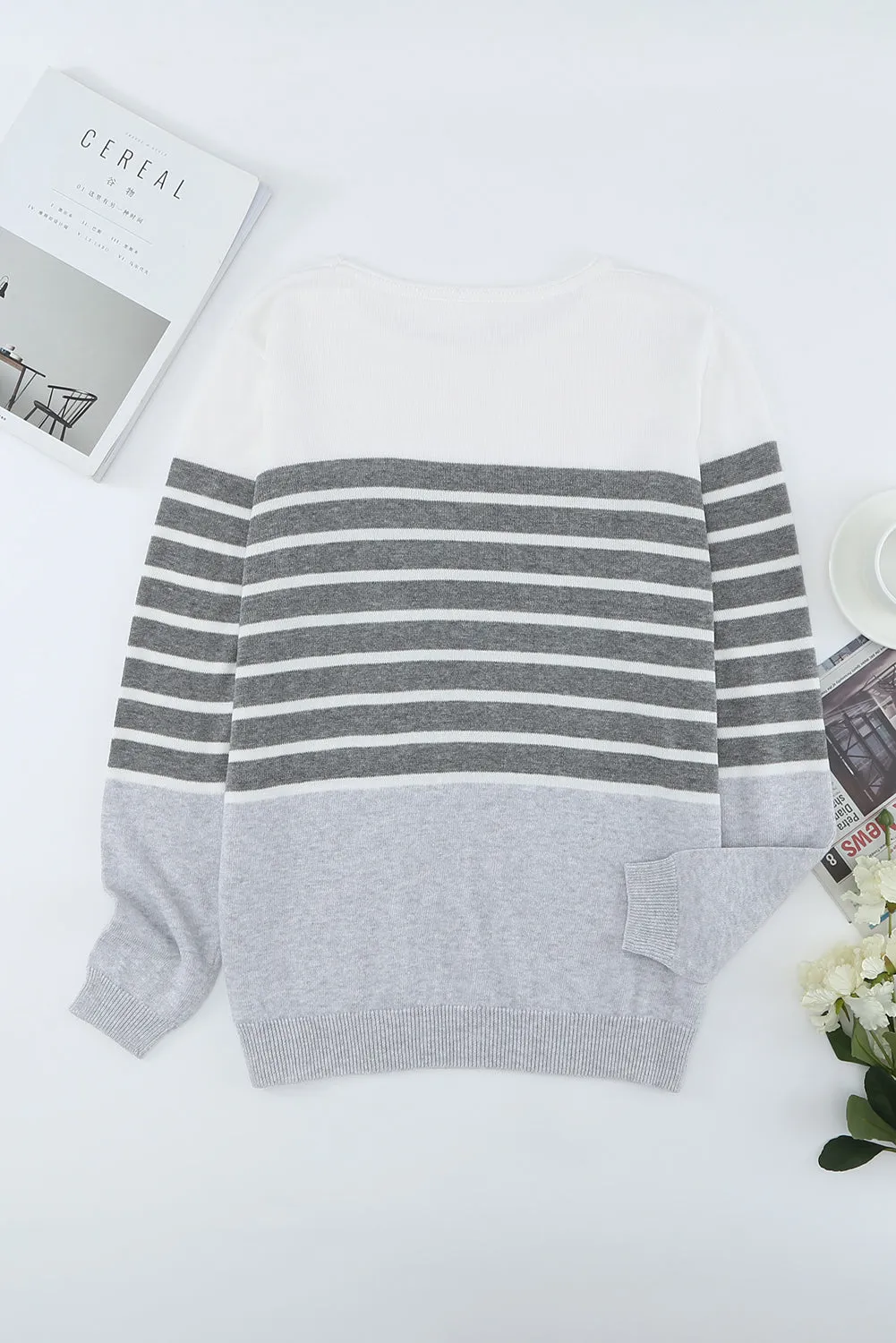 Striped Colorblock Sweater