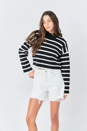 Striped Cropped Sweater