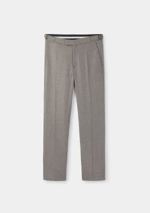 Taupe Virgin Wool Suit Trousers