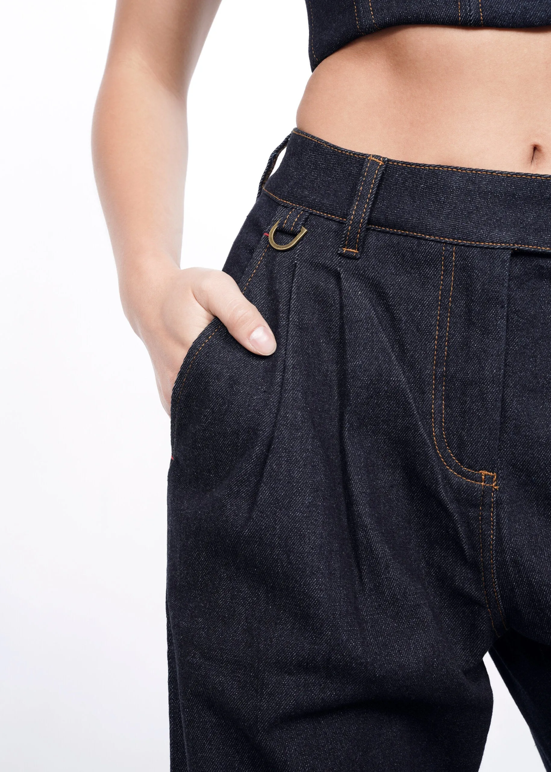 The Essential Denim Wide Leg Trouser