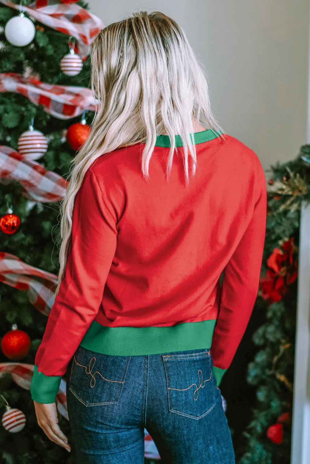 Tinsel Merry & Bright Graphic Sweater