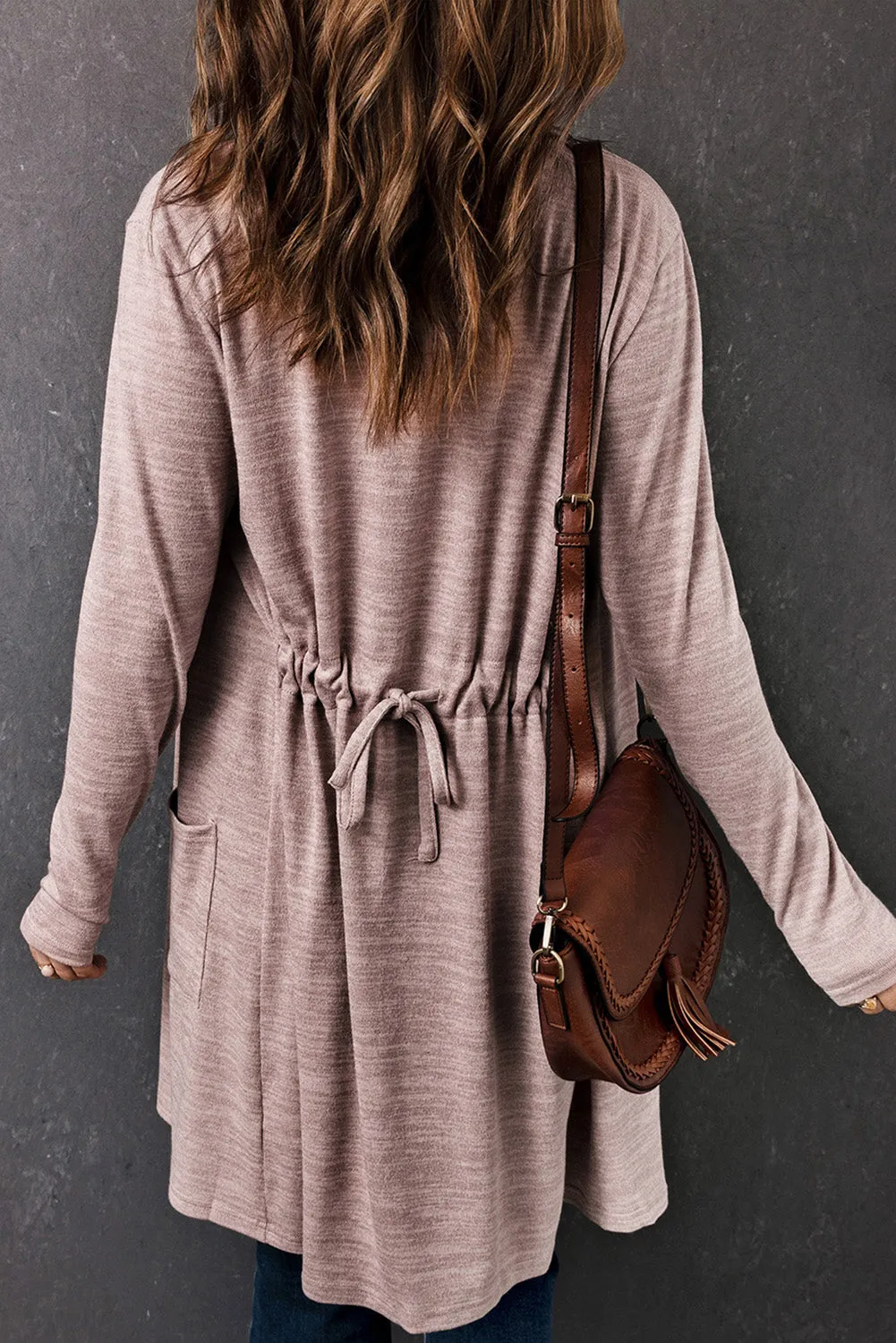 Tunic Back Open Front Cardigan