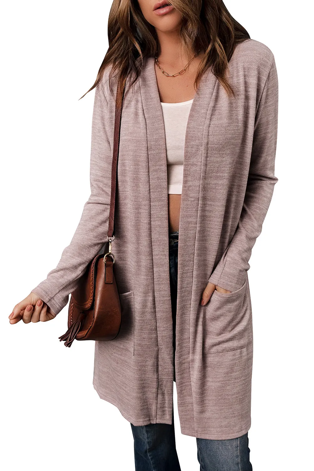 Tunic Back Open Front Cardigan